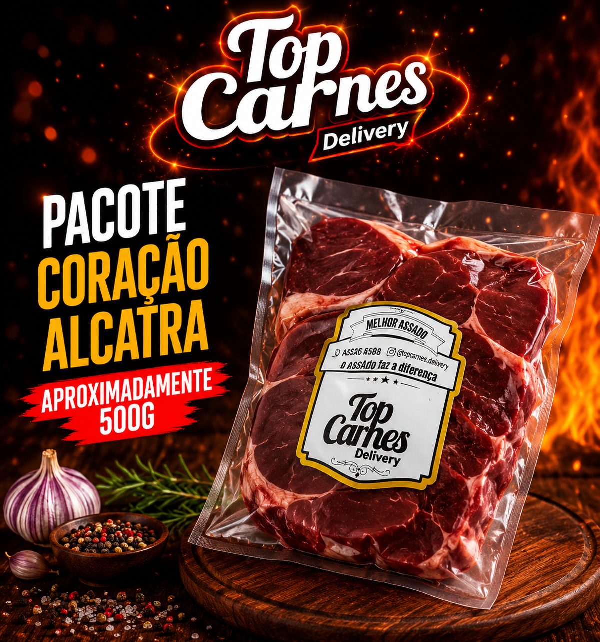 Coração alcatra aprx.. 500g