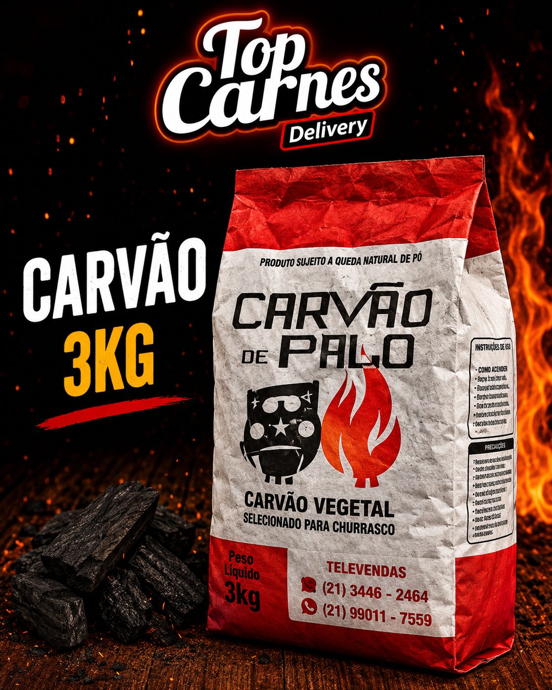 Carvão 3kg