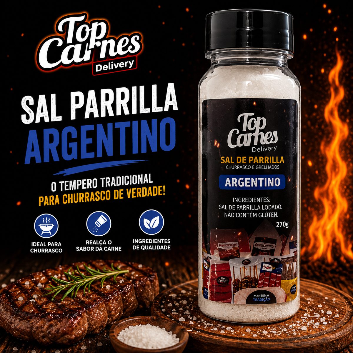 Sal Parrilla Argentino 270g